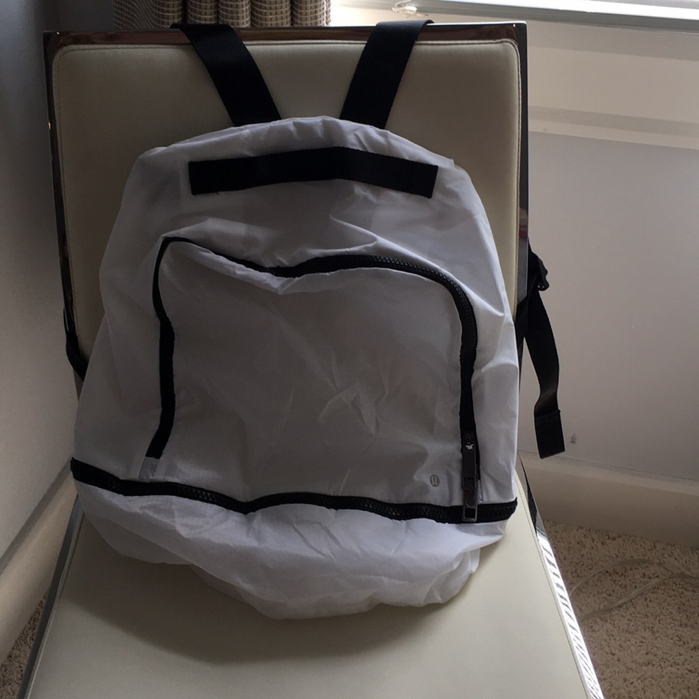 Lulu lemon white backpack!
